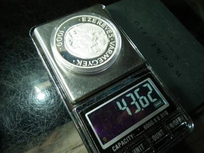 Fejér Megye Közgyűlése 2009 , Ezeréves Vármegyék 1009 , ezüstözött emlékérem Fejér Megye Közgyűlése 2009 , Ezeréves Vármegyék 1009 , ezüstözött emlékérem