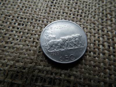 Olaszország 50 centesimi 1925 , Victor Emmanuel III Olaszország 50 centesimi 1925 , Victor Emmanuel III