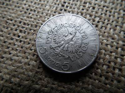 Lengyelország , ezüst 5 zloty 1934 , zlotych , Józef Piłsudski – Lövészhadtest Lengyelország , ezüst 5 zloty 1934 , zlotych , Józef Piłsudski – Lövészhadtest