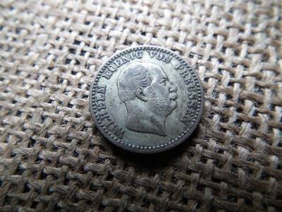 Porosz , ezüst 2 1/2 Silbergroschen 1864 , groschen – I. Vilmos Porosz , ezüst 2 1/2 Silbergroschen 1864 , groschen – I. Vilmos