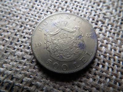 Románia 500 lei 1945 , I. Mihály Románia 500 lei 1945 , I. Mihály