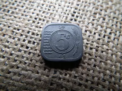 Hollandia 5 cents 1941 , cent  - Német megszállás
