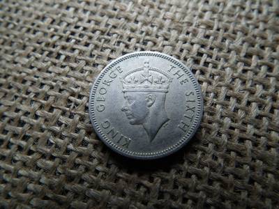 Malajzia 20 Cents 1950 , cent - George VI Malajzia 20 Cents 1950 , cent - George VI