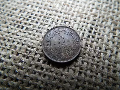 India 1/12 anna 1927 , George V
