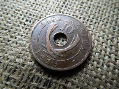 Kelet Afrika 10 cent 1925 - VI. György , cents 