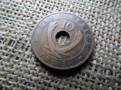 Kelet Afrika 10 cent 1933 - VI. György , cents