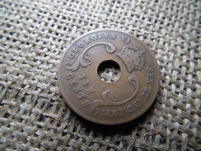 Kelet Afrika 10 cent 1941 - VI. György , cents  Kelet Afrika 10 cent 1941 - VI. György , cents