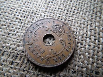Kelet Afrika 10 cent 1952 - VI. György , cents  Kelet Afrika 10 cent 1952 - VI. György , cents