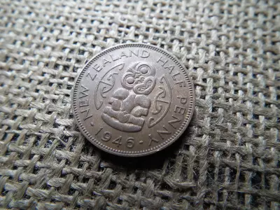 Új Zéland 1/2 Penny 1946 - VI. György 1. típus