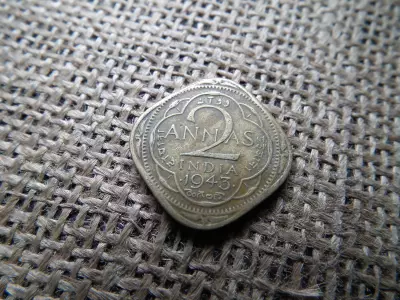 India  2 anna 1943 , annas 