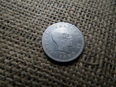 Olaszország ezüst 1 lira 1863 , lire ,  Olaszország ezüst 1 lira 1863 , lire ,