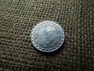 Indonézia 5 rúpia 1979 , rupiah  Indonézia 5 rúpia 1979 , rupiah