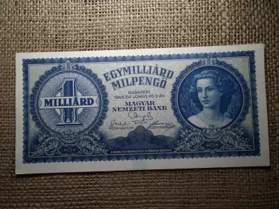Egymilliárd milpengő 1946 , hajtatlan