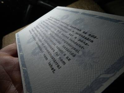 Ötszázezer adópengő 1946 , hajtatlan  Ötszázezer adópengő 1946 , hajtatlan