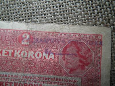 2 korona 1917 , felülbélyegzett !  2 korona 1917 , felülbélyegzett !