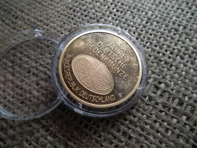 Német emlékérem , aranyozott 1992