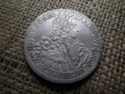 Károly , ezüst tallér 1713 , nagyon szép 