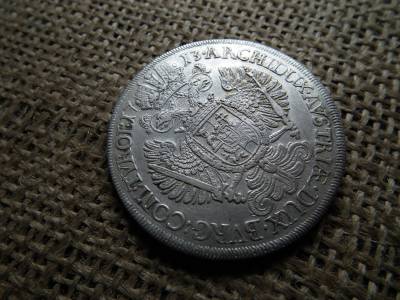 Károly , ezüst tallér 1713 , nagyon szép  Károly , ezüst tallér 1713 , nagyon szép