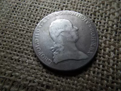 Lipót ezüst tallér 1792 H , ritkább 