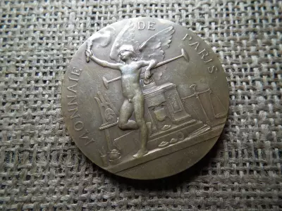 Franciaország , III. KÖZTÁRSASÁGI érem, Párizsi Pénzverde 1900