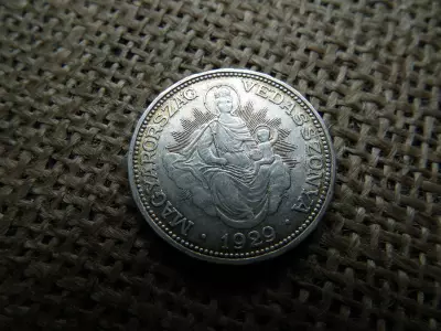 Ezüst 2 pengő 1929 , nagyon szép 