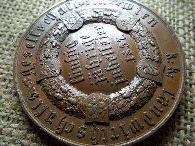 Óriási Bronz érem 1857 ! Bécsi mezőgazdasági társaság 50. évfordulójára  Óriási Bronz érem 1857 ! Bécsi mezőgazdasági társaság 50. évfordulójára