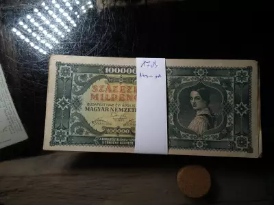 SZÁZEZER MILPENGŐ 1946 - 17 DARABOS KÖTEG EGYBEN!!! 