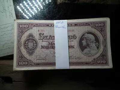 SZÁZ PENGŐ 1945 - 100 DARABOS KÖTEG EGYBEN!!! 