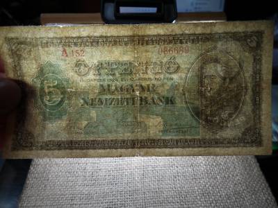 5 pengő 1926 , gyengébb , de eredeti , ritka ! 