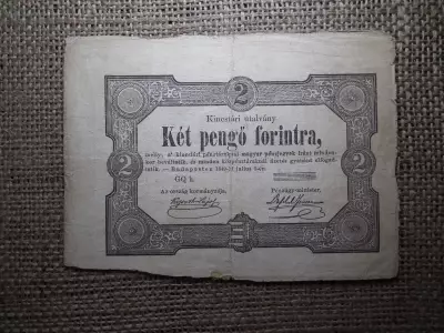 Kossuth Bankó ! 2 forint , pengő 1849 