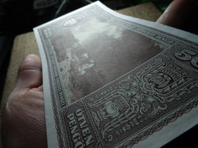 50 pengő 1945 , hajtatlan , ritka , fázisnyomat 