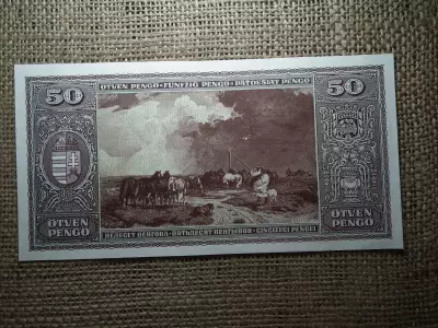 50 pengő 1945 , hajtatlan , ritka , fázisnyomat 