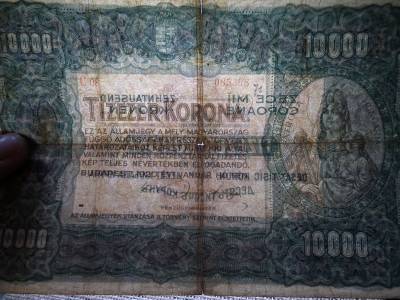 10000 korona 1920 , tízezer , nagyon szép 