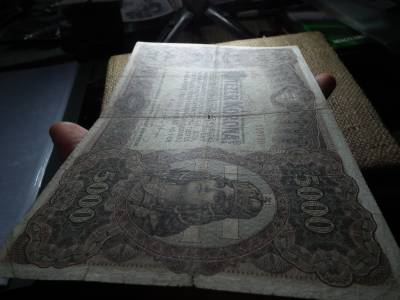 5000 korona 1920 , ötezer , szép 