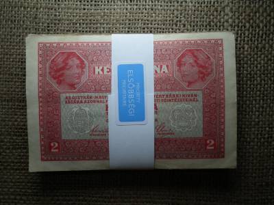 65 db 2 korona 1917 , DÖ felülbélyegzéssel ,nagyon szépek !