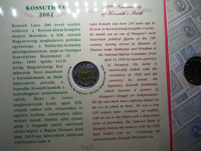 Magyarország pénzérméi Forgalmi sor BU 2002 Kossuth Lajos 100 forint 