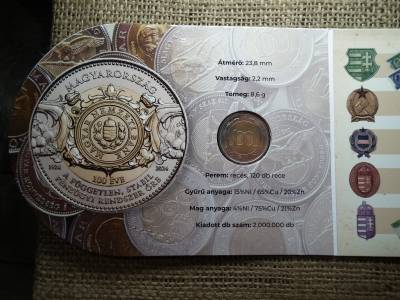 100 éves az MNB 100 forint 2024 ,  Sorszámozott bliszter ! Ritka MINTA 000 sorszám ! 