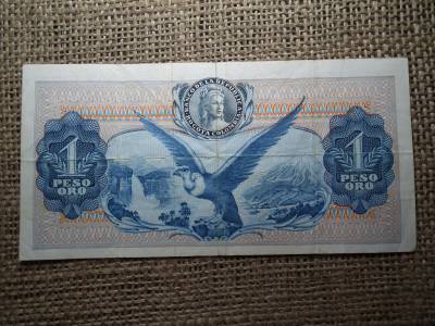 Kolumbia 1 peso oro 1964 