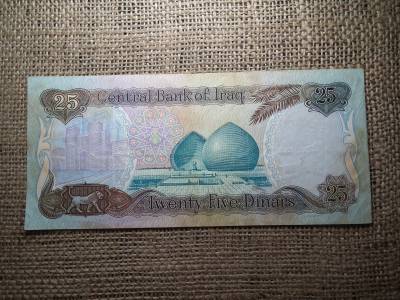 Irak 250 dinars 1986 , 25 dinár Szaddám Huszein 