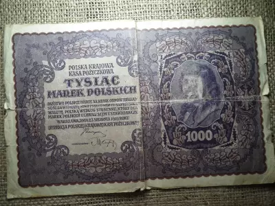 Lengyelország 1000 marek 1919 , márka 