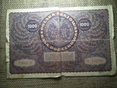 Lengyelország 1000 marek 1919 , márka 