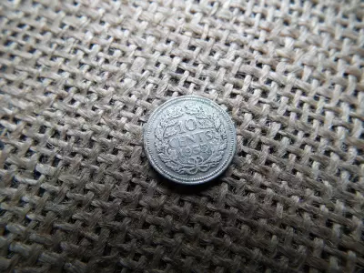 Hollandia , ezüst 10 cents 1935 , cent