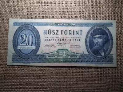20 forint 1947 , nagyon ritka , restaurált , eredeti darab