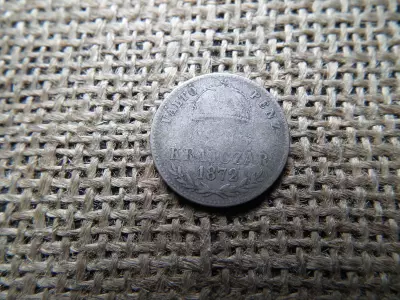 Ezüst 20 krajcár 1872 KB , ritka 