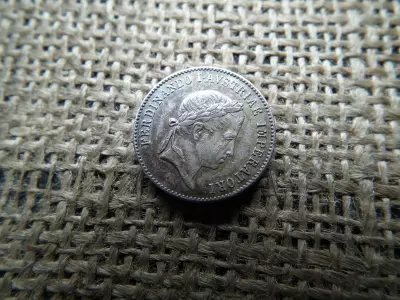 V. Ferdinánd 1835 ezüst koronázási zseton 