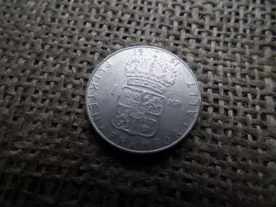 Svédország , ezüst 1 korona 1961