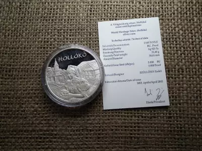 Ezüst 5000 forint 2003 Hollókő 