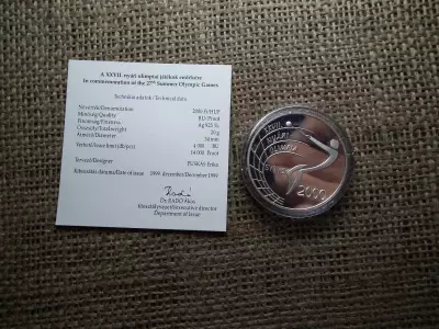 XXVII. nyári Olimpia Sydney 2000 forint 1999 PP 