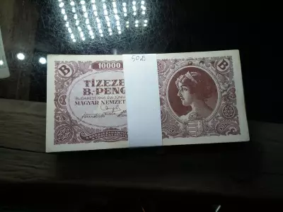 50 db , nagyon szép Tízezer B.-pengő 1946 , ritkább !  10000 