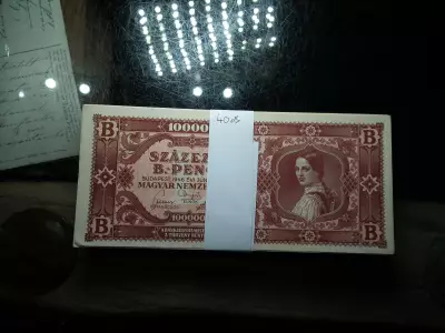 40 db , nagyon szép Százezer B.-pengő 1946 , ritkább !  100000 , extrák 